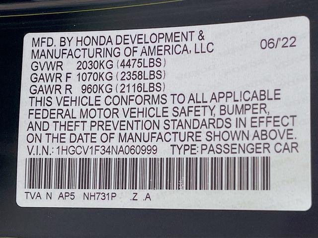 2022 Honda Accord Sport