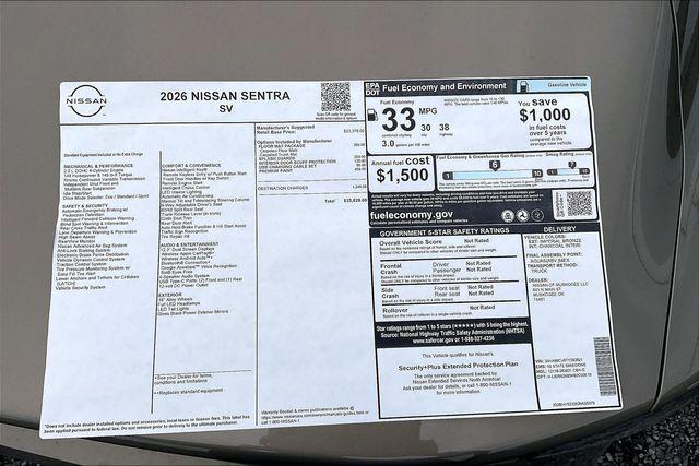 2026 Nissan Sentra SV