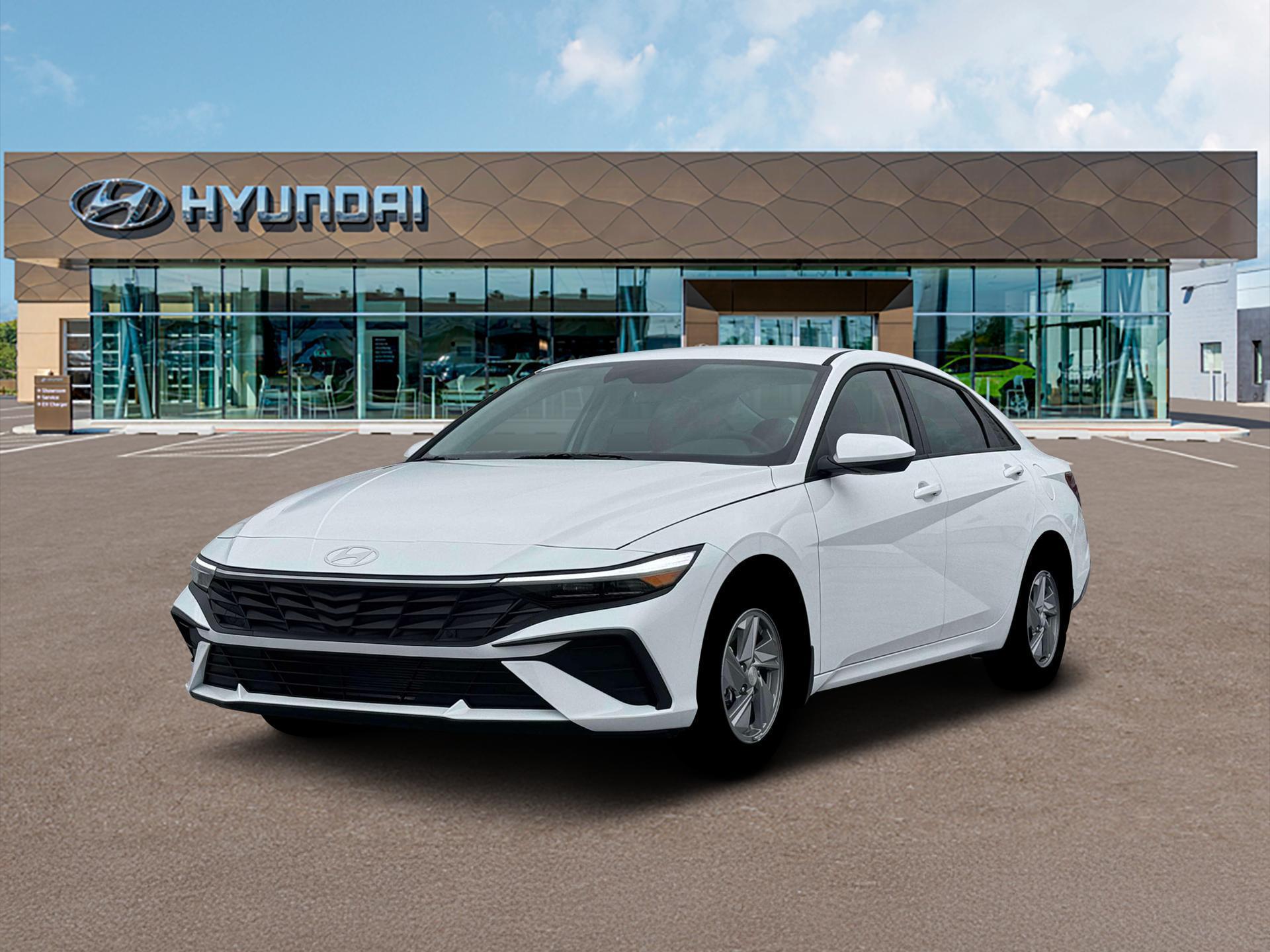 Serenity White 2026 Hyundai Elantra Sedan Front-Wheel Drive Continuously Variable Transmission