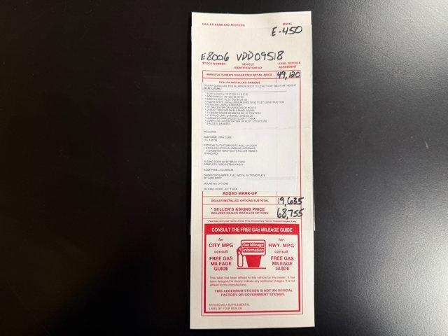 2027 Ford E-Series Cutaway Box Dry Freight