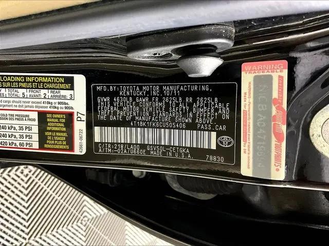 2012 Toyota Camry SE V6