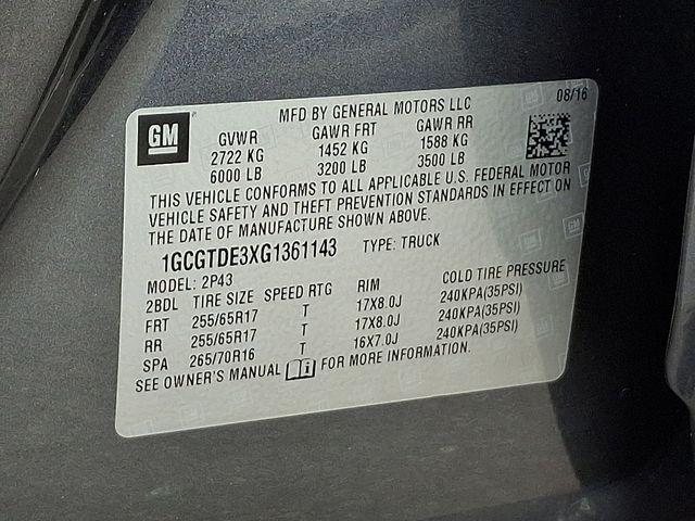 2016 Chevrolet Colorado Z71