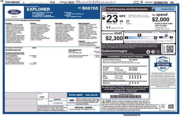 Used 2025 Ford Explorer ST-Line For Sale in Olive Branch, MS