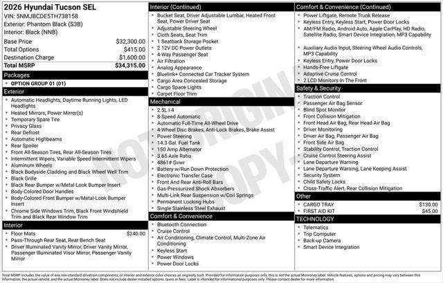 2026 Hyundai Tucson SEL