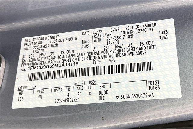 2022 Ford Escape SE