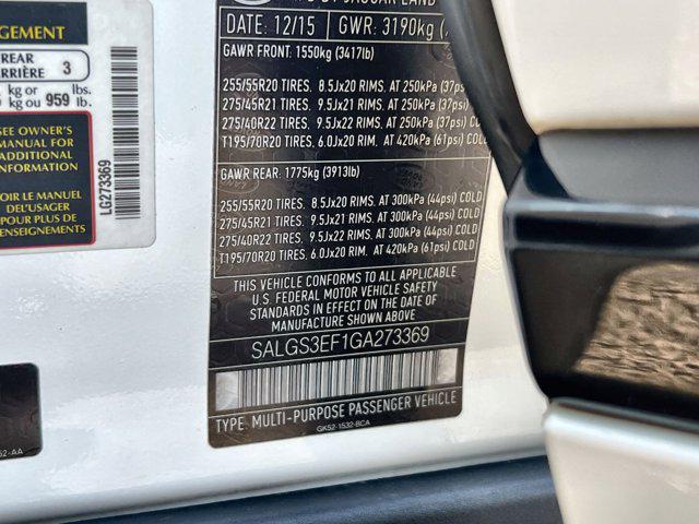 2016 Land Rover Range Rover 5.0L V8 Supercharged