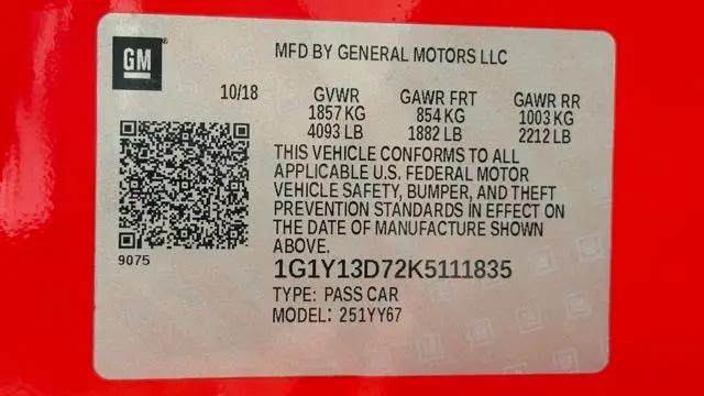 2019 Chevrolet Corvette Grand Sport