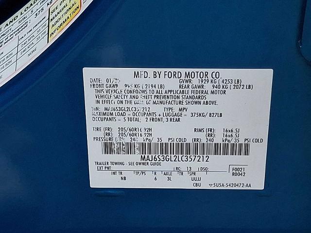 2020 Ford EcoSport SE