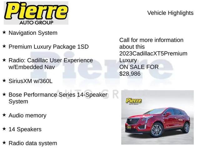 2023 Cadillac XT5 AWD Premium Luxury