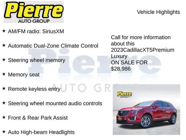 2023 Cadillac XT5 AWD Premium Luxury