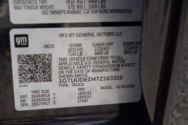 2026 GMC Sierra 1500 Crew Cab, Short Bed, SLT, 4WD