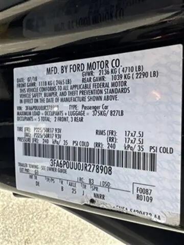 2018 Ford Fusion Hybrid S