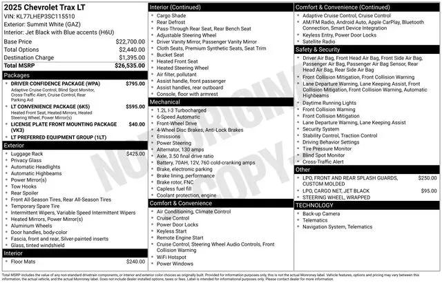 2025 Chevrolet Trax FWD LT