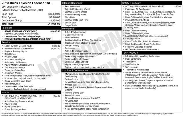 2023 Buick Envision Essence AWD