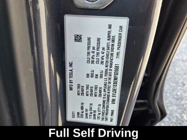 2021 Tesla Model 3 Long Range