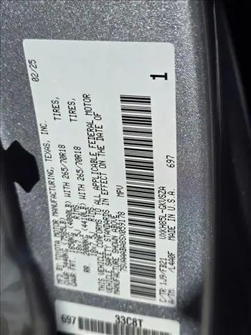 2025 Toyota Sequoia SR5