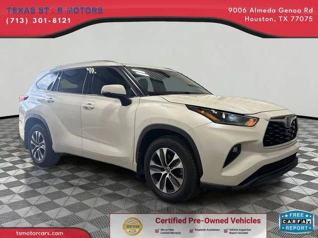 2021 Toyota Highlander XLE for sale in Houston, TX