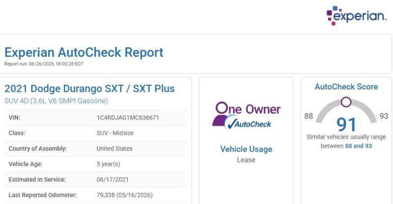 2021 Dodge Durango SXT Plus AWD