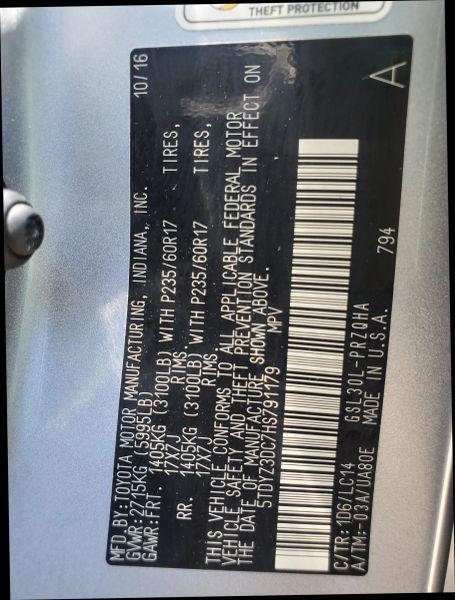 2017 Toyota Sienna XLE 8 Passenger
