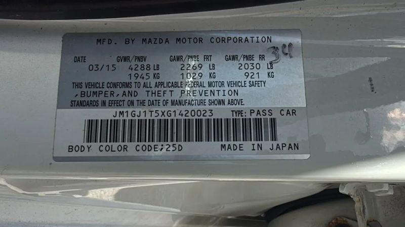 2016 Mazda Mazda6 i Touring
