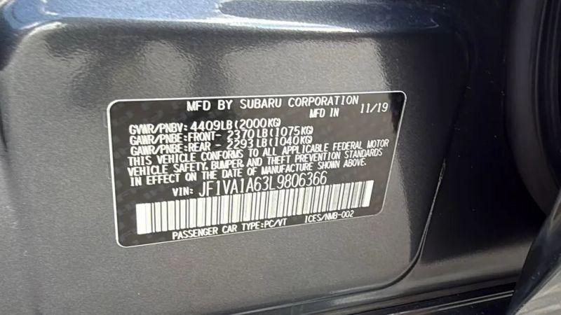 2020 Subaru WRX Base