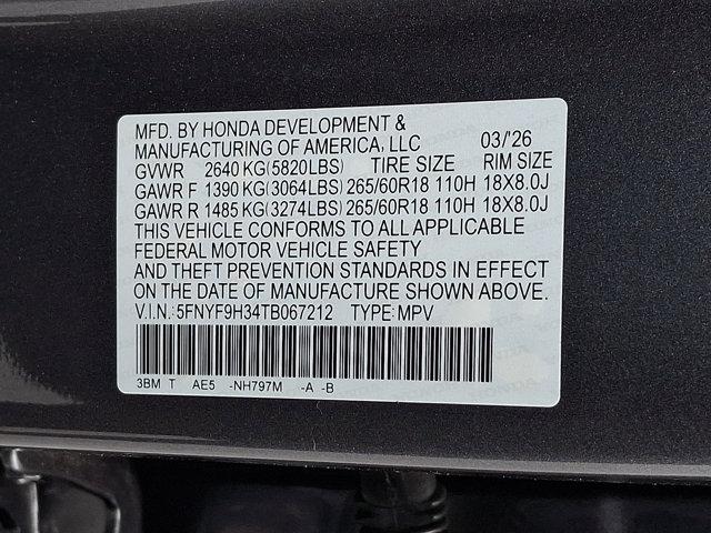2026 Honda Passport Unknown