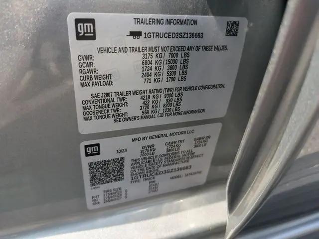 2025 GMC Sierra 1500 4WD Double Cab Standard Box Elevation with 3SB