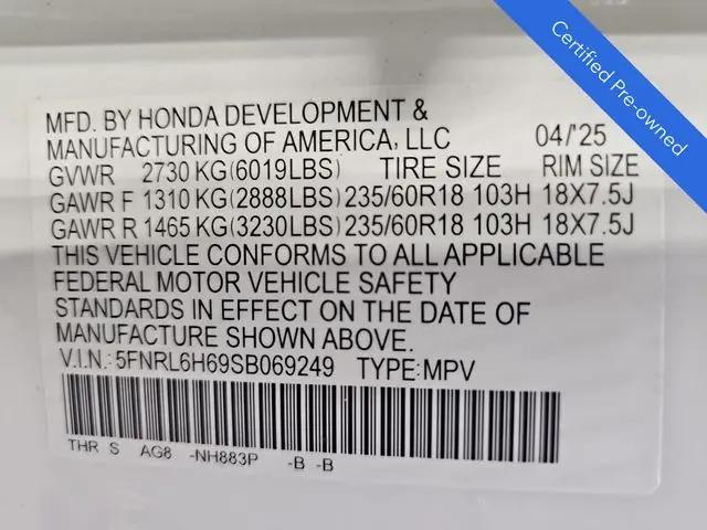 2025 Honda Odyssey EX-L