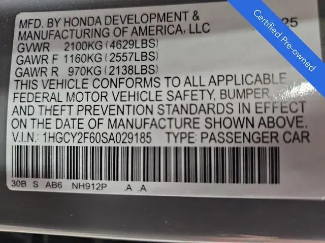 2025 Honda Accord Sedan EX-L