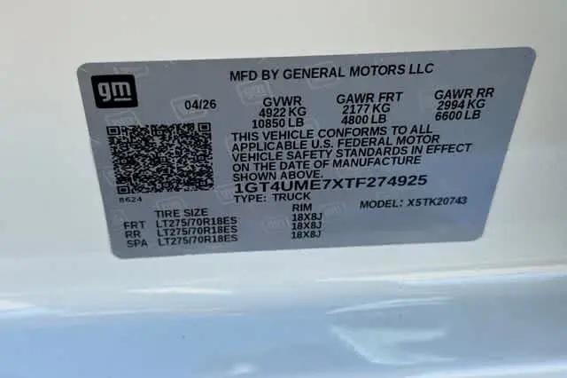 2026 GMC Sierra 2500HD Crew Cab, Standard Bed, SLE, 4WD
