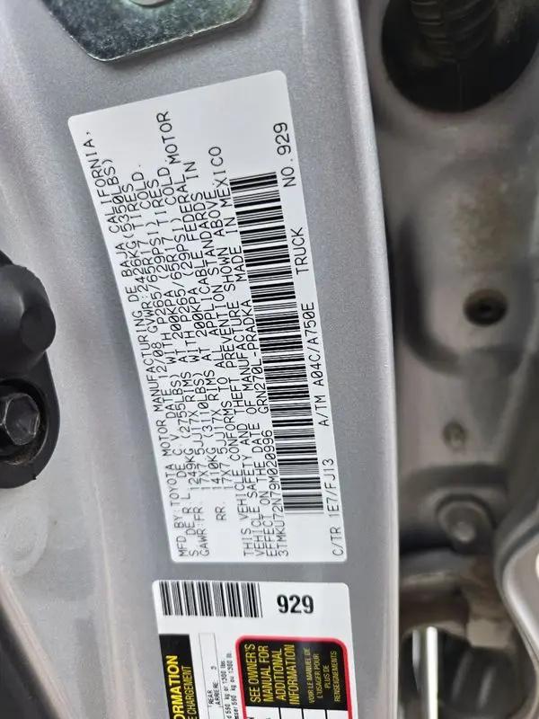 2009 Toyota Tacoma PreRunner V6