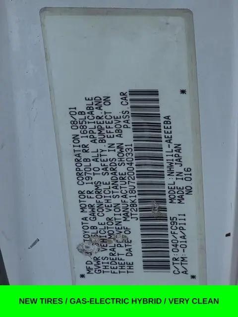 2002 Toyota Prius Base