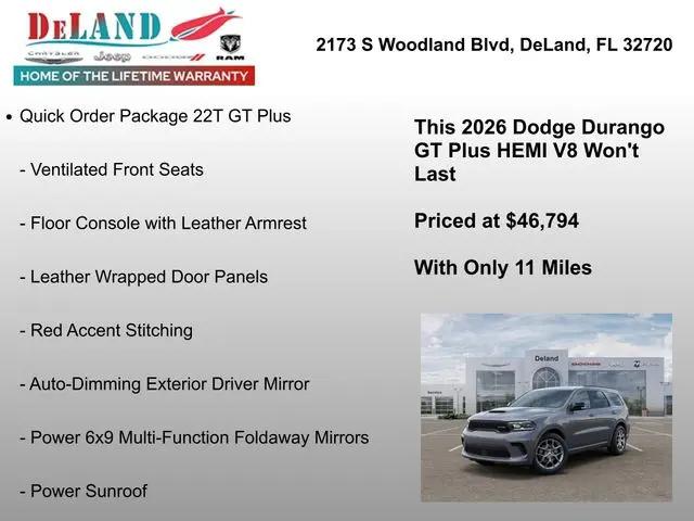 2026 Dodge Durango GT Plus HEMI V8