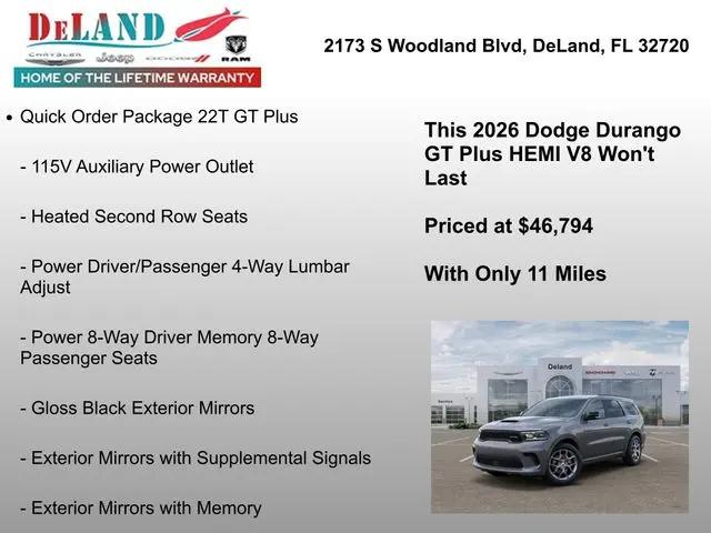 2026 Dodge Durango GT Plus HEMI V8