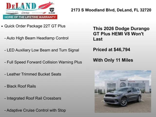 2026 Dodge Durango GT Plus HEMI V8