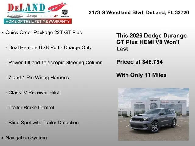 2026 Dodge Durango GT Plus HEMI V8
