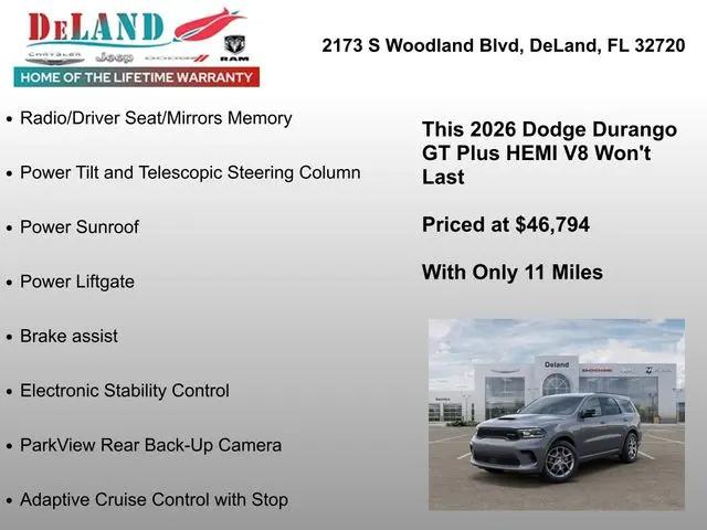 2026 Dodge Durango GT Plus HEMI V8