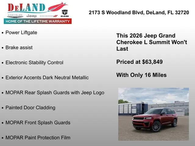 2026 Jeep Grand Cherokee L Summit 4x4