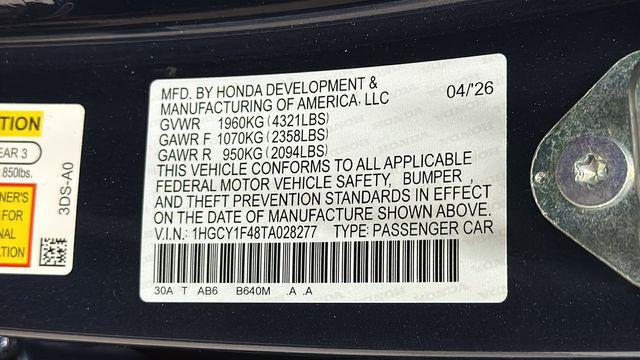 2026 Honda Accord Sedan SE