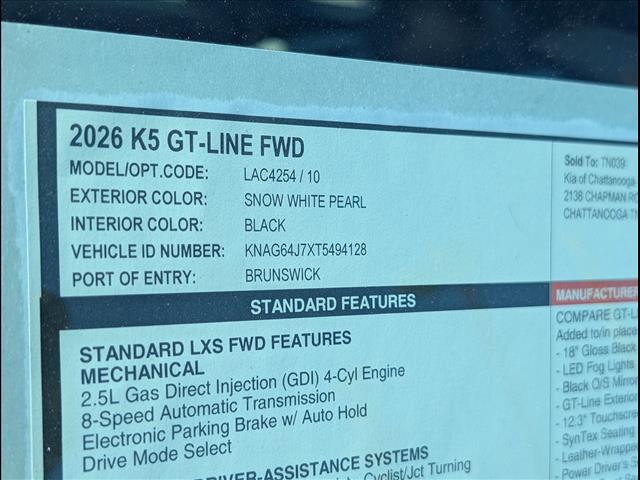 2026 Kia K5 GT-Line