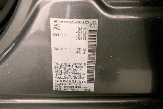 2025 Nissan Altima SV FWD