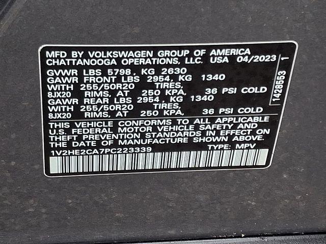 2023 Volkswagen Atlas Cross Sport 3.6L V6 SE w/Technology