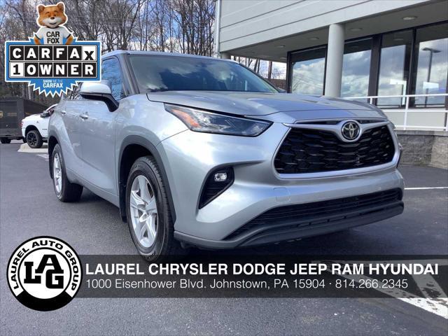 2022 Toyota Highlander LE for sale in JOHNSTOWN, PA