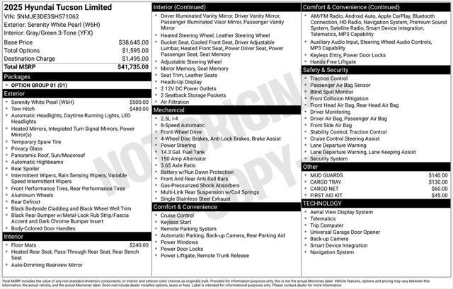 2025 Hyundai Tucson Limited