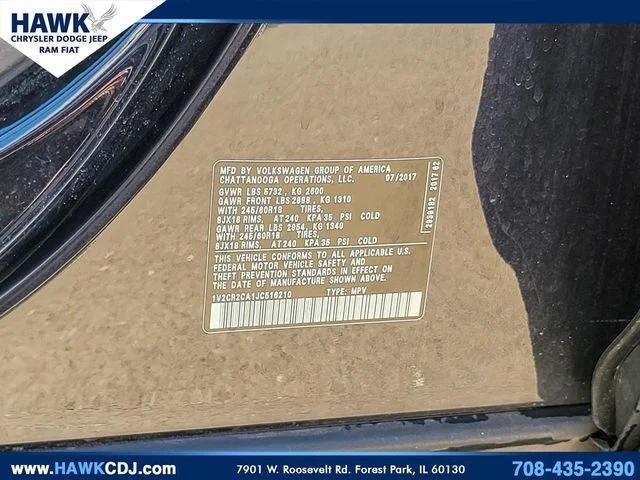 2018 Volkswagen Atlas 3.6L V6 SE