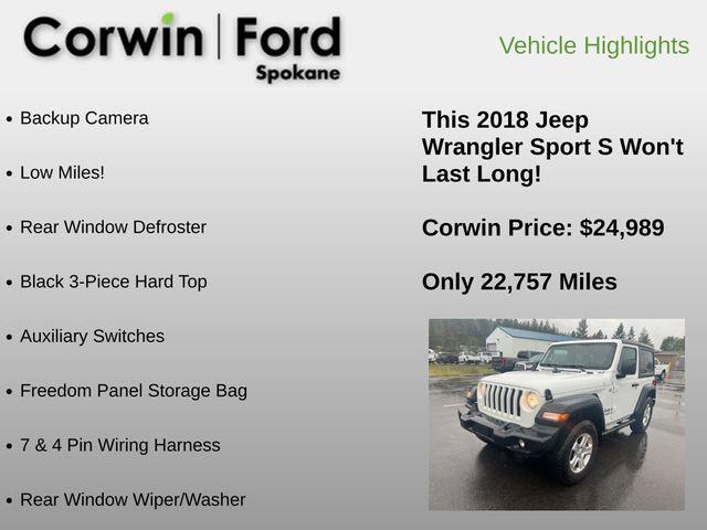 2018 Jeep Wrangler Sport S 4x4