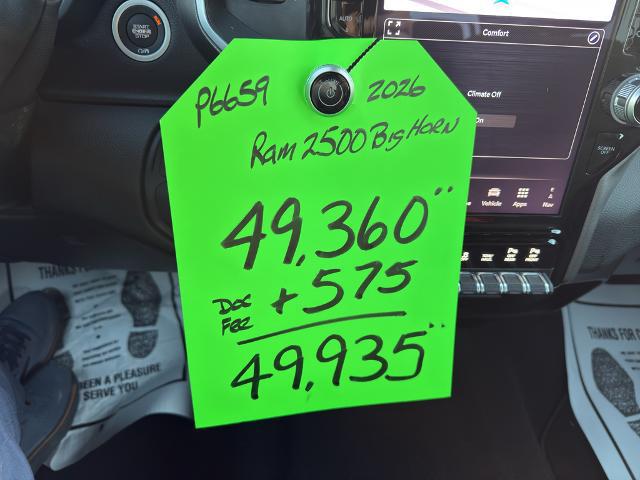 2026 Ram 2500 Big Horn Crew Cab 4x4 6'4" Box