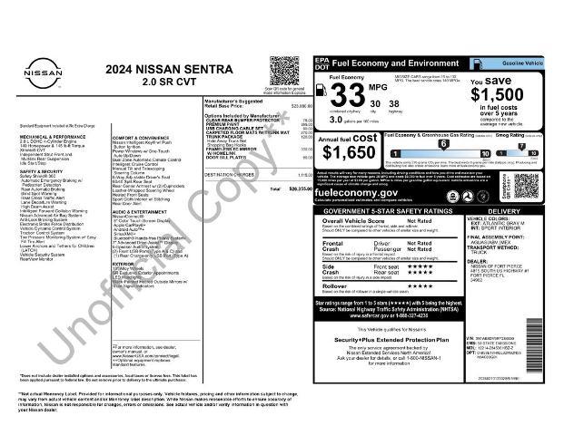 2024 Nissan Sentra SR Xtronic CVT