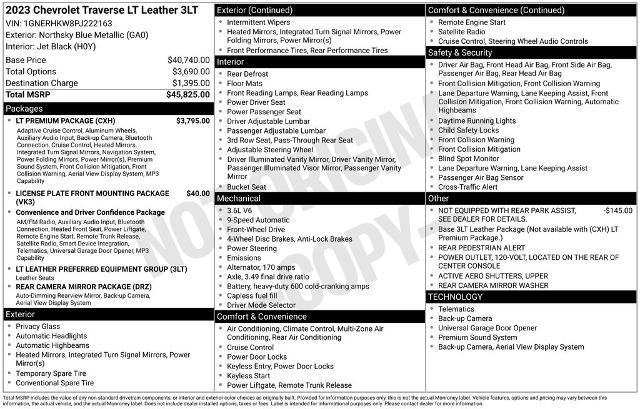 2023 Chevrolet Traverse FWD LT Leather