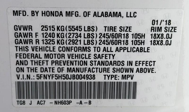 2018 Honda Pilot EX-L